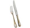 Fish fork in silver lated and gilding - Ercuis